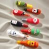Plush Wine Bottle Chew Toy for Pets
