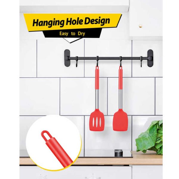Stainless Steel-Handled Silicone Spatulas